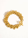 Donni 18K Gold Bold Weave Bracelet