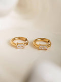 Adhara CZ Huggie Earrings