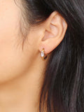 Adhara CZ Huggie Earrings