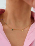 Ariana 18K Petite CZ Chain Necklace