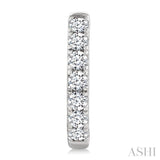 2.00CTRDDM OVAL HOOP ER WG 14K-G*