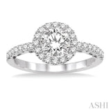 3/8 Ctw Diamond Semi-Mount Engagement Ring in 14K White Gold