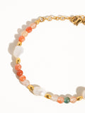 18K Bohemian Stone and Bead Bracelet