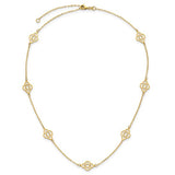 Floral Station Necklace