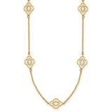 Floral Station Necklace