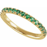 Birthstone Stackable Band