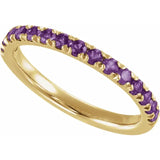 Birthstone Stackable Band