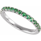 Birthstone Stackable Band