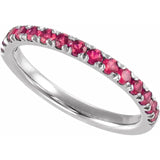 Birthstone Stackable Band
