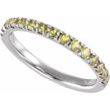 Birthstone Stackable Band