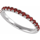 Birthstone Stackable Band