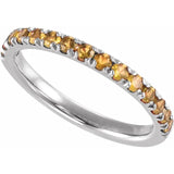 Birthstone Stackable Band