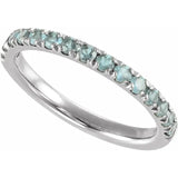 Birthstone Stackable Band