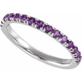 Birthstone Stackable Band