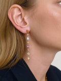 Islaine Multicolor CZ Drop Earrings