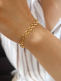 Forte 18K Gold Flat Chain Bracelet