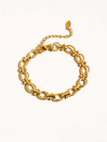 Dawson 18K Gold Non-Tarnish Braided Chain Bracelet