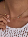 Éclaire CZ Station Necklace