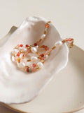 18K Bohemian Stone and Bead Bracelet