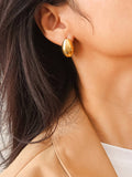 Elio Oval Droplet Earring