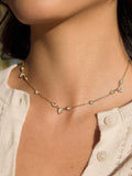 Elarae CZ Teardrop Layered Necklace