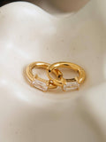Adhara CZ Huggie Earrings