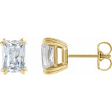 Emerald Cut Lab Diamond Studs