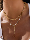 Yonder CZ Y Drop Necklace