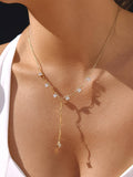 Yonder CZ Y Drop Necklace