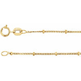 Beaded Curb Chain