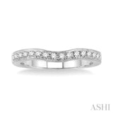 1/5 ctw Round Cut Diamond Matching Wedding Band in 14K White Gold