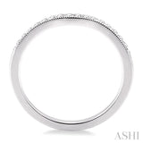 1/10 ctw Round Cut Diamond Matching Wedding Band in 14K White Gold