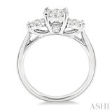 1/2 Ctw Lovebright Round Cut Diamond Ring in 14K White Gold