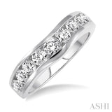 1 ctw Round Diamond Matching Wedding Band in 14K White Gold