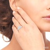 1/4 ctw Lovebright Round Cut Diamond Ring in 14K White Gold