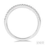 1/5 Ctw Round Cut Diamond Wedding Band in 14K White Gold