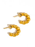 Brume Braided C Hoop Earring