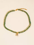 Annecy Boho Beaded CZ Necklace