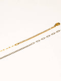 Wildora CZ Tennis Chain Link Bracelet