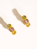 Azelia Colorful CZ Hoop Earrings