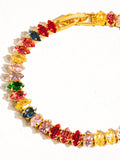 Starlight Multicolor CZ Chain Bracelet