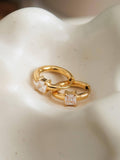 Adhara CZ Huggie Earrings