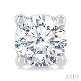 3/4 Ctw Round Cut Diamond Stud Earrings in 14K White Gold