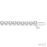 4 ctw Round Cut Diamond Tennis Bracelet in 14K White Gold