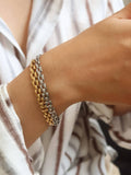 Forte 18K Gold Flat Chain Bracelet