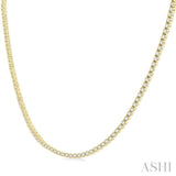 7.00 ctw Round Cut Diamond Tennis Necklace in 14K Yellow Gold