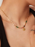 Olimpia Sun Necklace with Beads