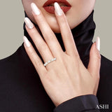 4 MM Round Shape Cultured Pearl and 1/6 Ctw Round Cut Diamond Semi-Precious Fashion Ring in 10K Yellow Gold