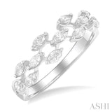 1/2 Ctw Scatter Marquise Cut Diamond Fashion Band in 14K White Gold