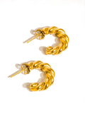Brume Braided C Hoop Earring